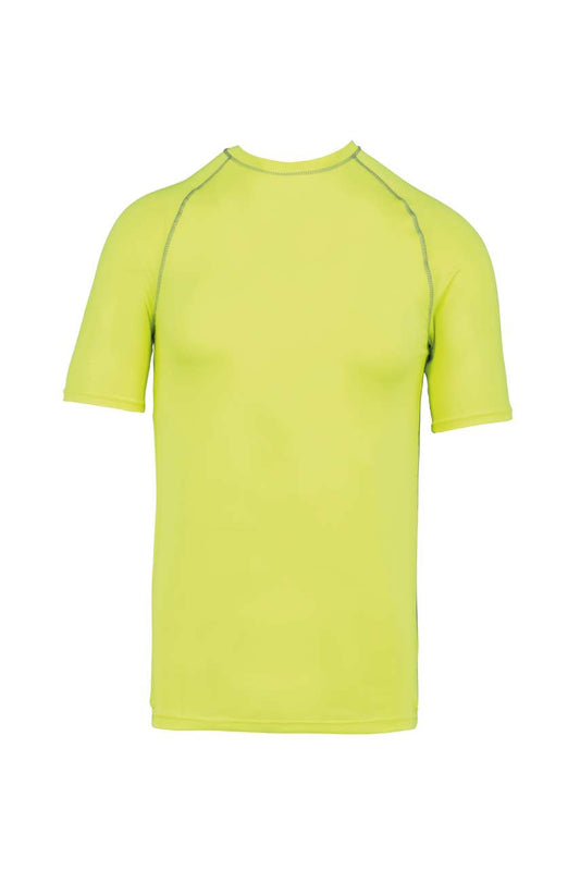 ADULT SURF T-SHIRT - Fluorescent Yellow - colorimageurl