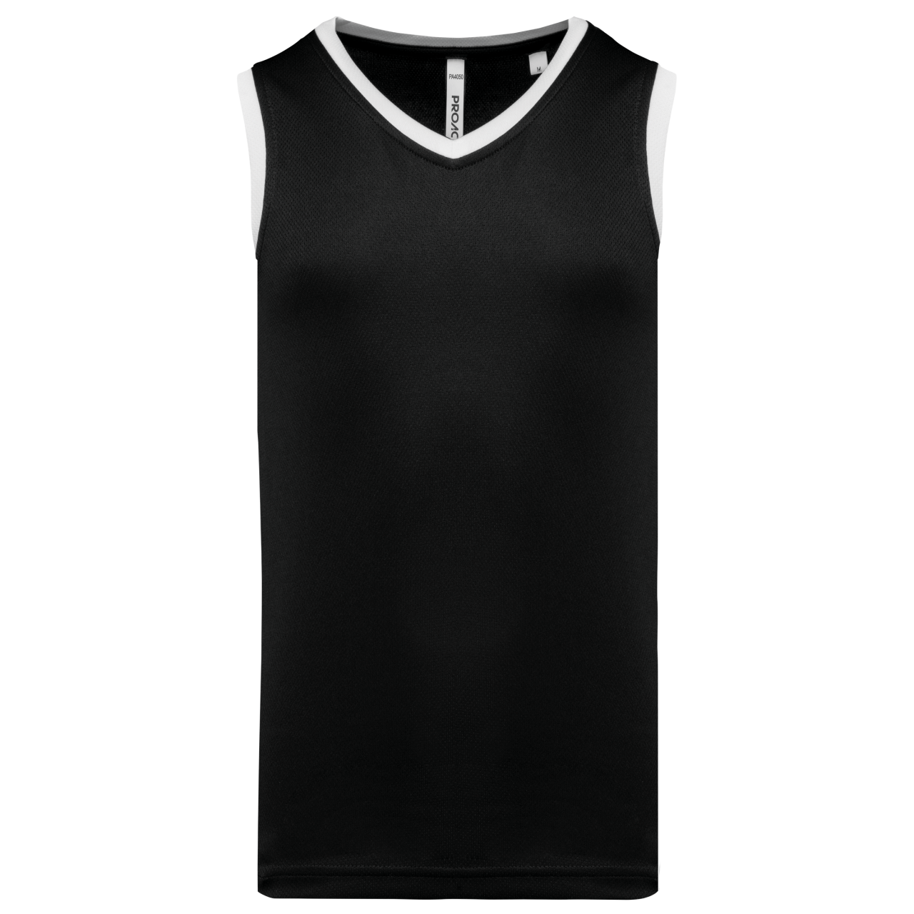 MEN'S BASKETBALL JERSEY - Black/White - colorimageurl