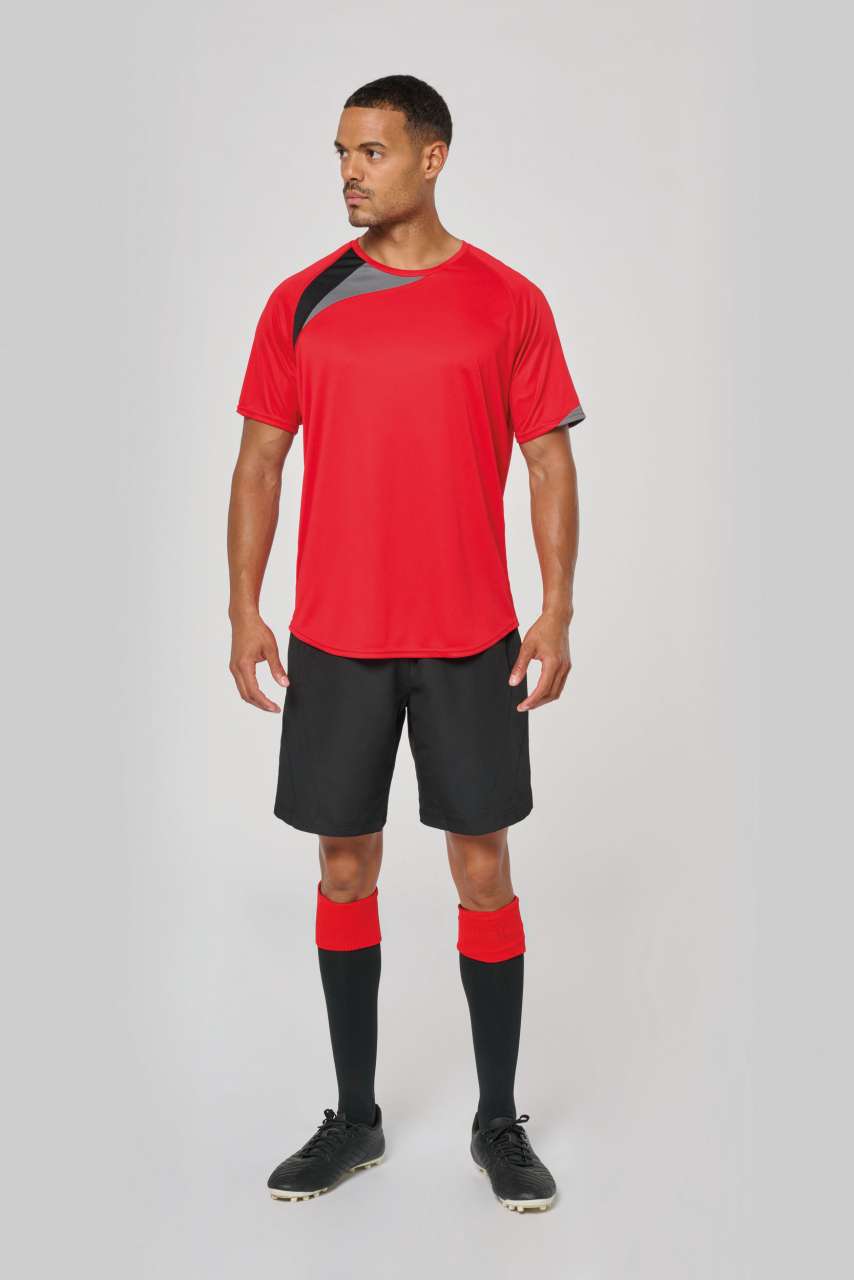 ADULTS' SHORT-SLEEVED JERSEY - Black/White/Storm Grey - Additional