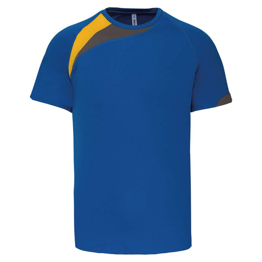 ADULTS' SHORT-SLEEVED JERSEY - Sporty Royal Blue/Sporty Yellow/Storm Grey - Main