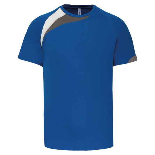 ADULTS' SHORT-SLEEVED JERSEY - Sporty Royal Blue/White/Storm Grey - Main