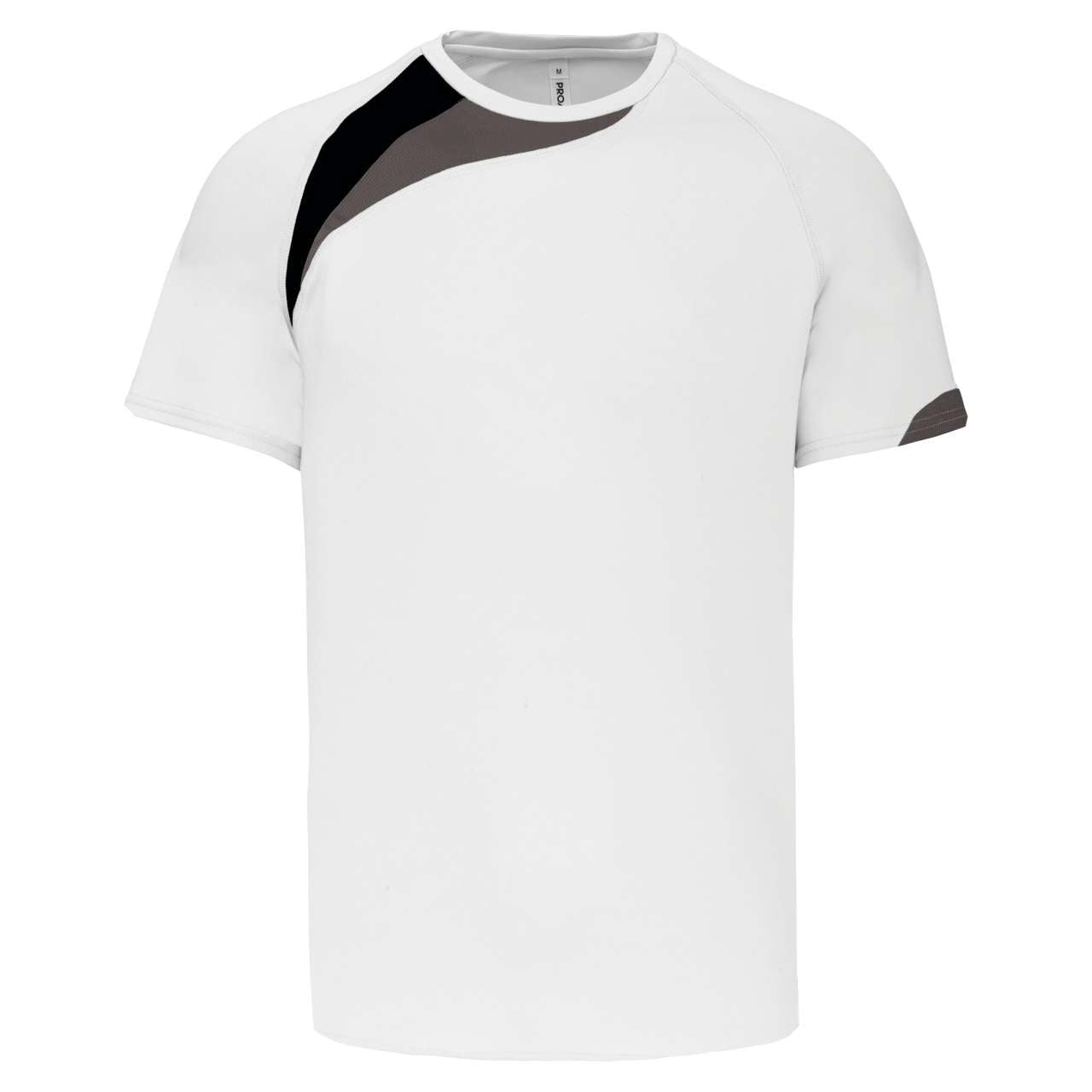 ADULTS' SHORT-SLEEVED JERSEY - White/Black/Storm Grey - Main