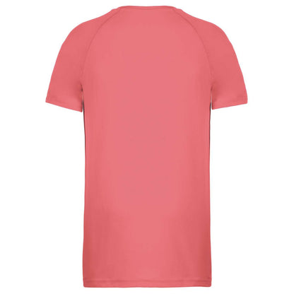MEN'S SHORT-SLEEVED SPORTS T-SHIRT - Coral - Additional