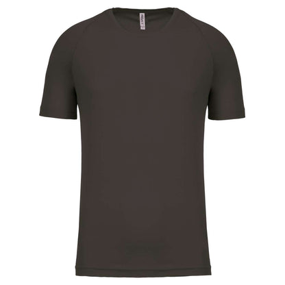 MEN'S SHORT-SLEEVED SPORTS T-SHIRT - Dark Grey - Main