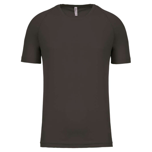 MEN'S SHORT-SLEEVED SPORTS T-SHIRT - Dark Grey - Main