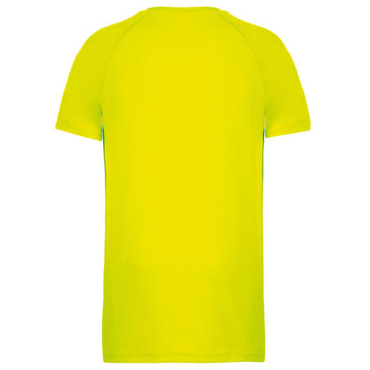 MEN'S SHORT-SLEEVED SPORTS T-SHIRT - Fluorescent Yellow - Additional