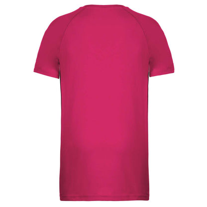 MEN'S SHORT-SLEEVED SPORTS T-SHIRT - Fuchsia - Additional
