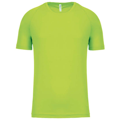MEN'S SHORT-SLEEVED SPORTS T-SHIRT - Lime - Main