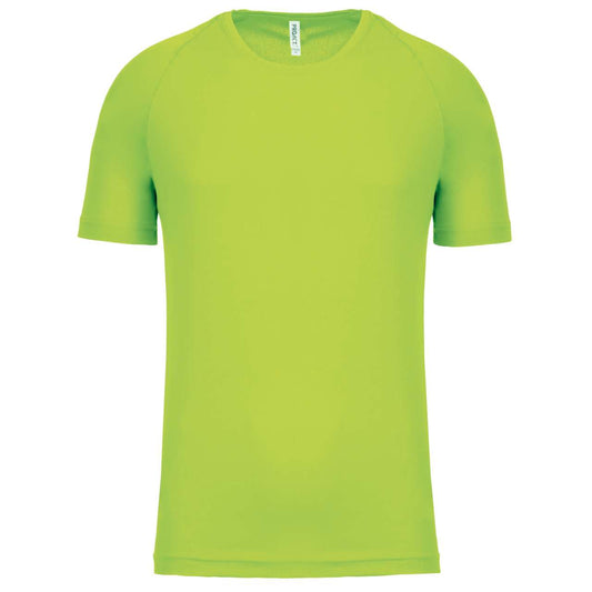 MEN'S SHORT-SLEEVED SPORTS T-SHIRT - Lime - Main