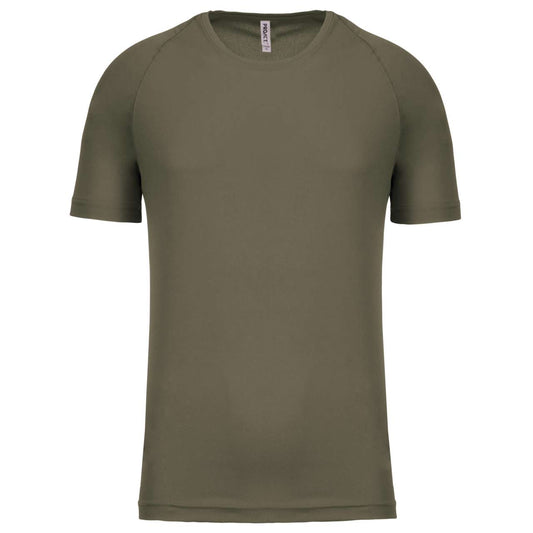 MEN'S SHORT-SLEEVED SPORTS T-SHIRT - Olive - Main