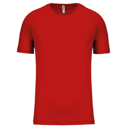 MEN'S SHORT-SLEEVED SPORTS T-SHIRT - Red - Main