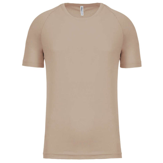 MEN'S SHORT-SLEEVED SPORTS T-SHIRT - Sand - Main