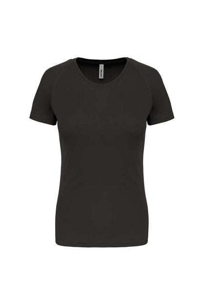 LADIES' SHORT-SLEEVED SPORTS T-SHIRT - Dark Grey - Main