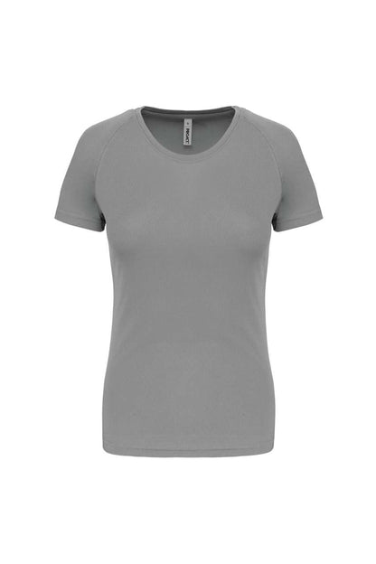LADIES' SHORT-SLEEVED SPORTS T-SHIRT - Fine Grey - Main