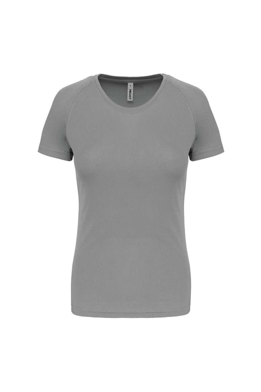 LADIES' SHORT-SLEEVED SPORTS T-SHIRT - Fine Grey - Main