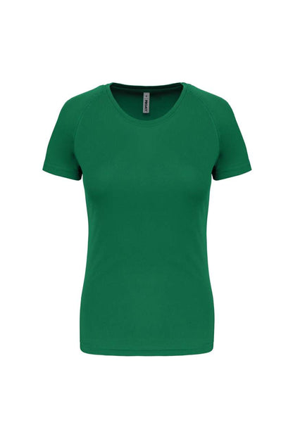 LADIES' SHORT-SLEEVED SPORTS T-SHIRT - Kelly Green - Main