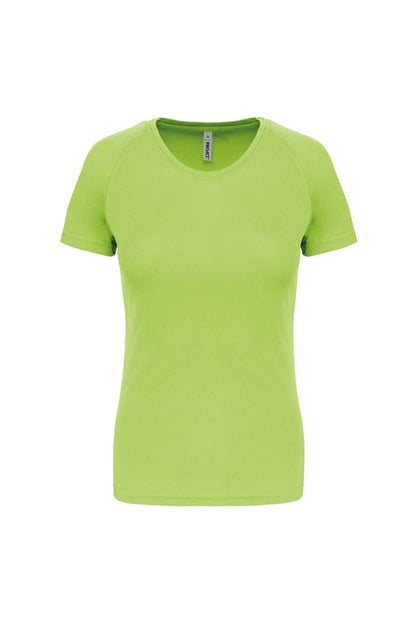 LADIES' SHORT-SLEEVED SPORTS T-SHIRT - Lime - Main