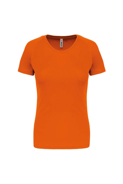 LADIES' SHORT-SLEEVED SPORTS T-SHIRT - Orange - Main