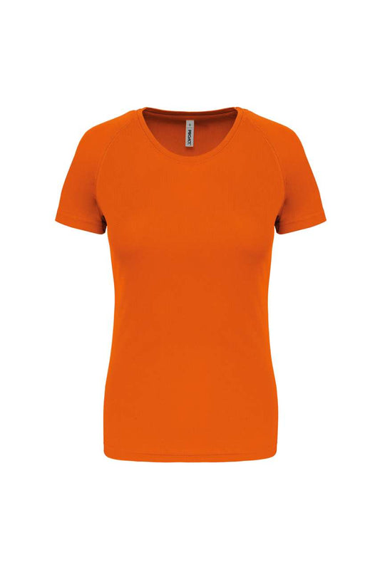 LADIES' SHORT-SLEEVED SPORTS T-SHIRT - Orange - Main