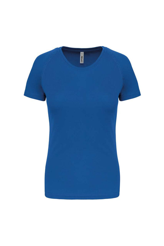 LADIES' SHORT-SLEEVED SPORTS T-SHIRT - Sporty Royal Blue - Main
