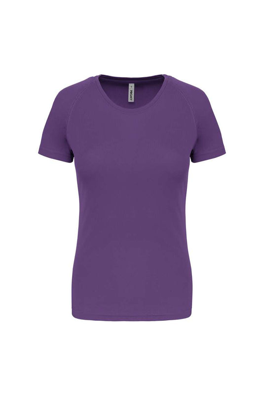 LADIES' SHORT-SLEEVED SPORTS T-SHIRT - Violet - Main