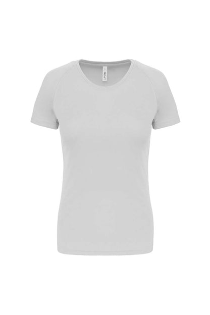 LADIES' SHORT-SLEEVED SPORTS T-SHIRT - White - Main