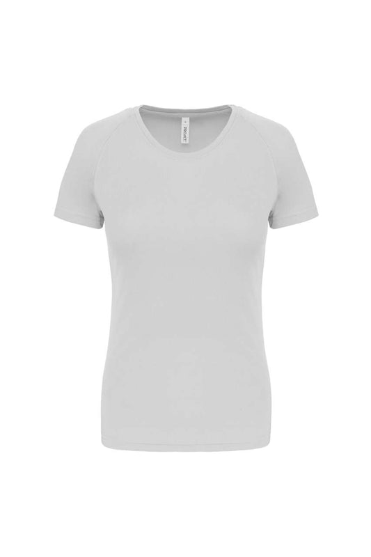 LADIES' SHORT-SLEEVED SPORTS T-SHIRT - White - Main
