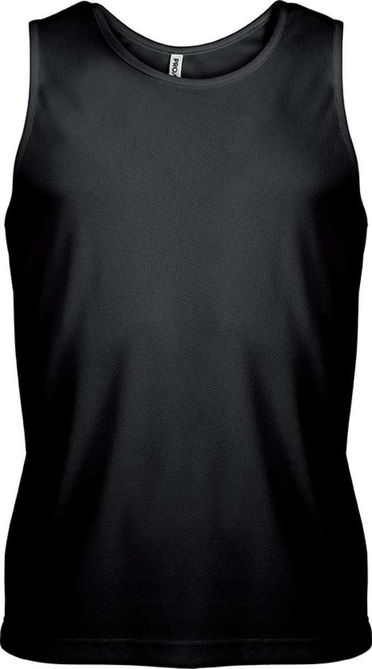 MEN’S SPORTS VEST - Black - Main