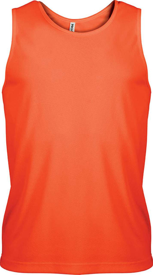 MEN’S SPORTS VEST - Fluorescent Orange - Main