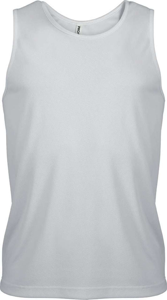 MEN’S SPORTS VEST - White - Main
