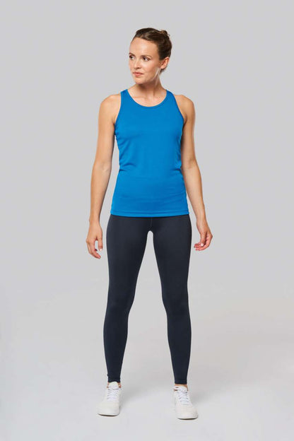 LADIES' SPORTS VEST - Aqua Blue - Additional