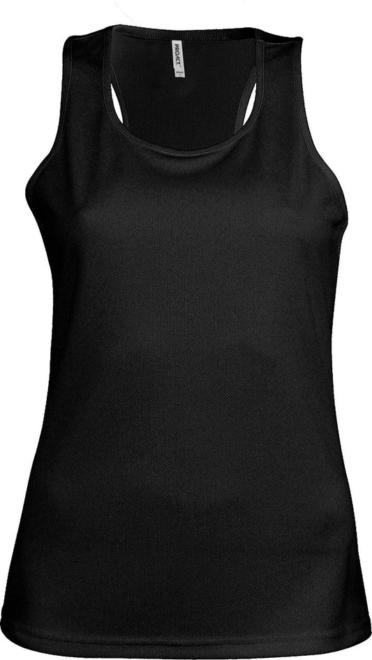 LADIES' SPORTS VEST - Black - Main