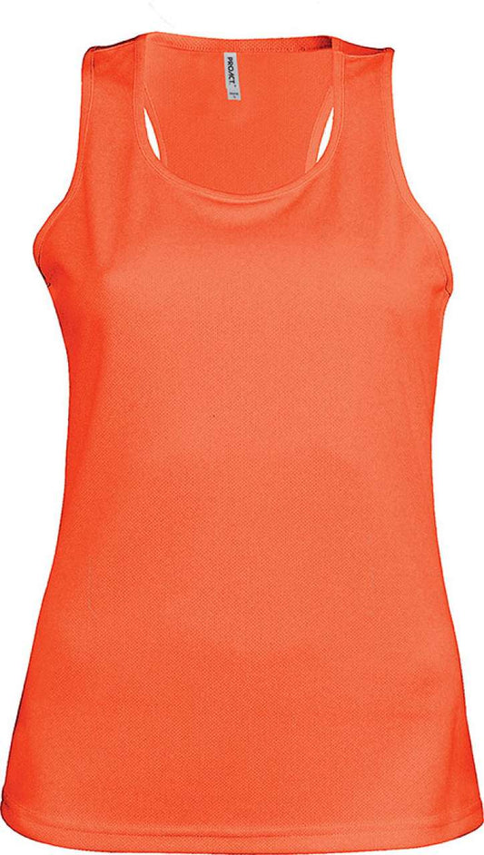 LADIES' SPORTS VEST - Fluorescent Orange - Main