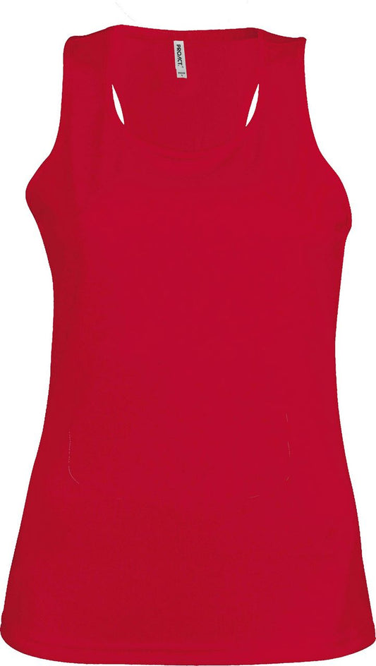 LADIES' SPORTS VEST - Red - Main