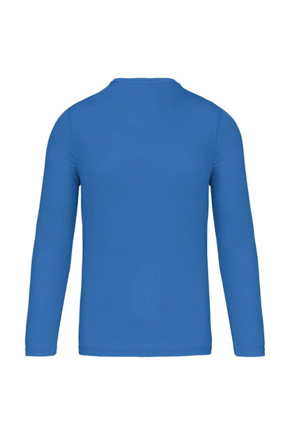 MEN'S LONG-SLEEVED SPORTS T-SHIRT - Aqua Blue - Additional