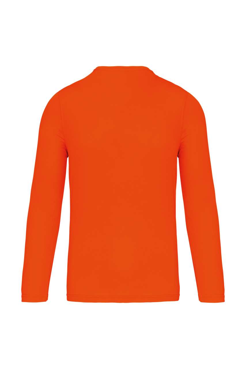 MEN'S LONG-SLEEVED SPORTS T-SHIRT - Fluorescent Orange - Additional