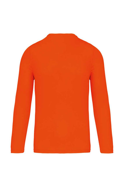 MEN'S LONG-SLEEVED SPORTS T-SHIRT - Fluorescent Orange - Additional