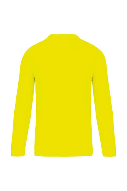 MEN'S LONG-SLEEVED SPORTS T-SHIRT - Fluorescent Yellow - Additional