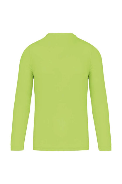 MEN'S LONG-SLEEVED SPORTS T-SHIRT - Lime - Additional