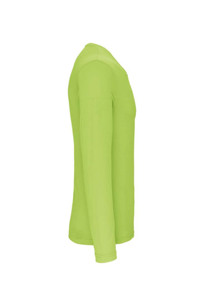 MEN'S LONG-SLEEVED SPORTS T-SHIRT - Lime - Additional