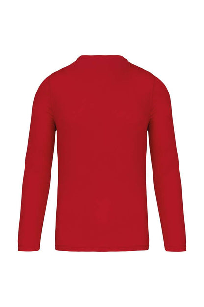 MEN'S LONG-SLEEVED SPORTS T-SHIRT - Red - Additional