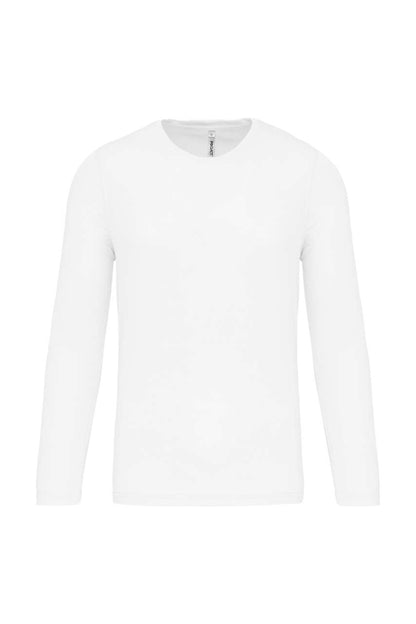 MEN'S LONG-SLEEVED SPORTS T-SHIRT - White - Main