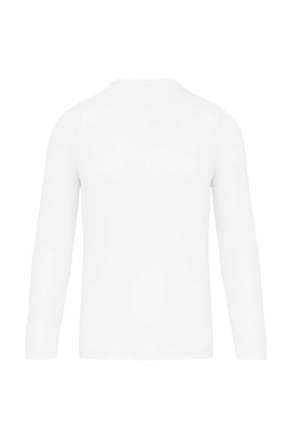 MEN'S LONG-SLEEVED SPORTS T-SHIRT - White - Additional