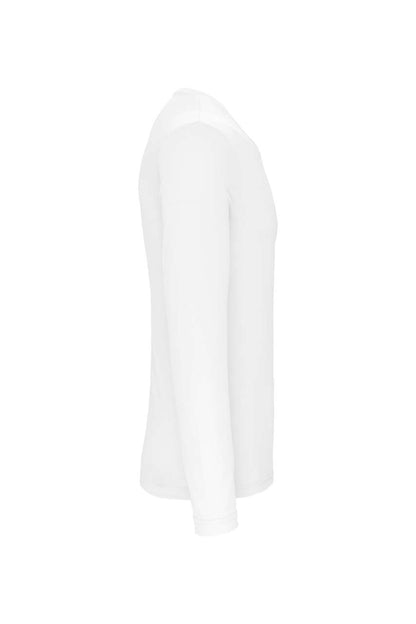 MEN'S LONG-SLEEVED SPORTS T-SHIRT - White - Additional