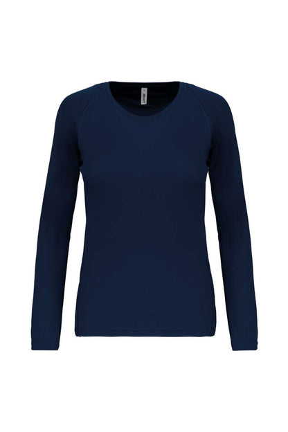 LADIES' LONG-SLEEVED SPORTS T-SHIRT - Sporty Navy - Main