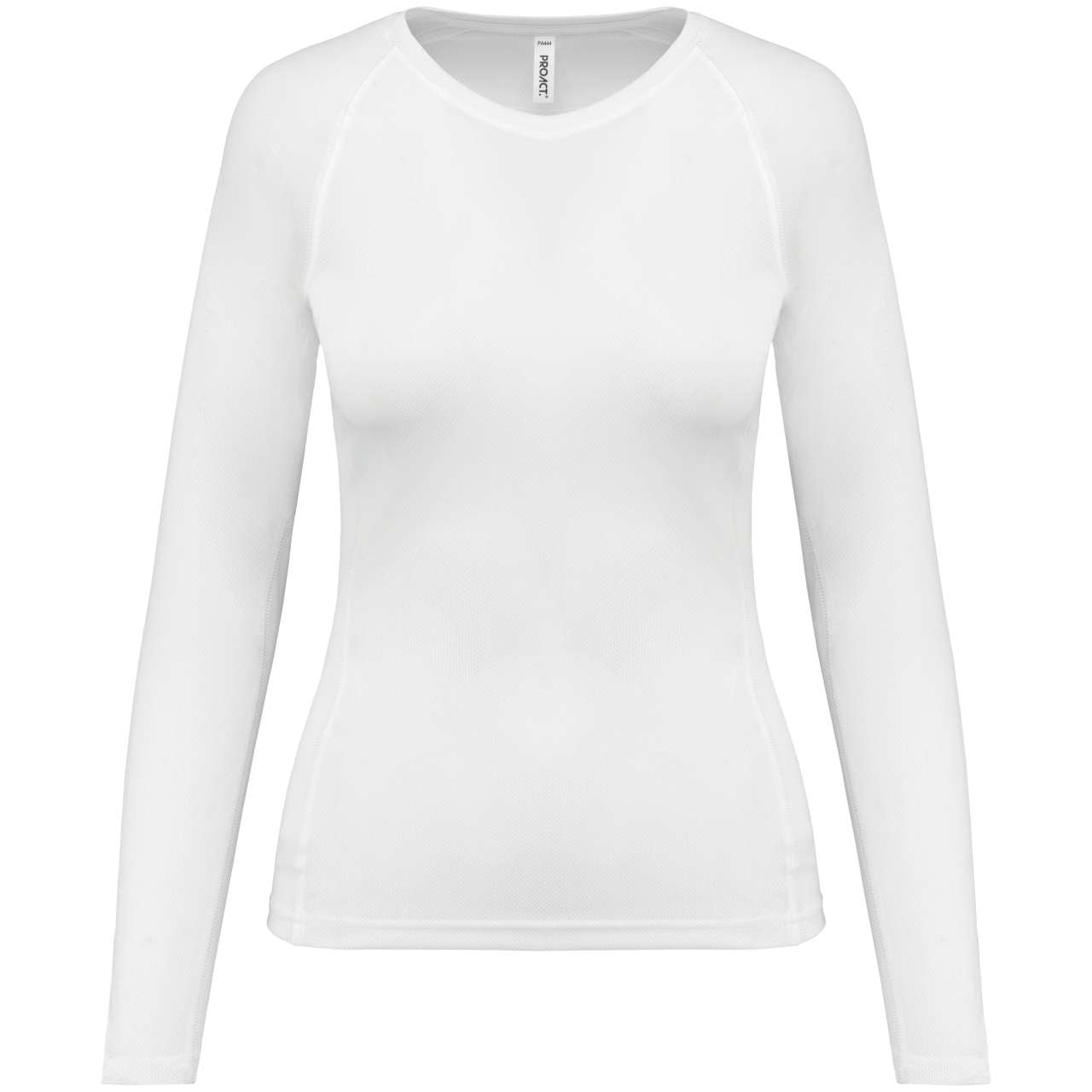 LADIES' LONG-SLEEVED SPORTS T-SHIRT - White - Main