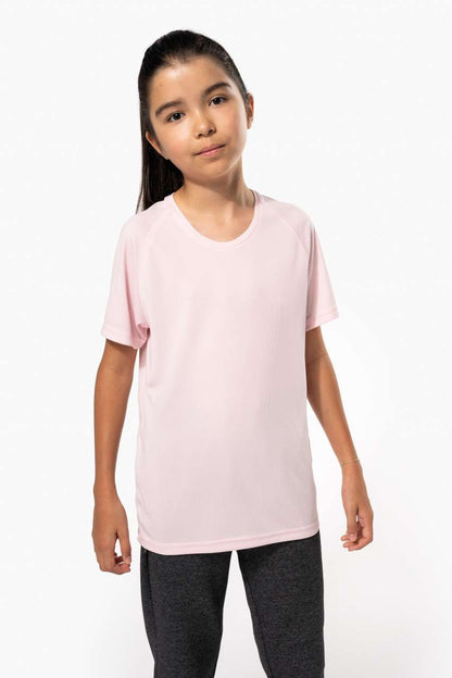 KIDS' SHORT SLEEVED SPORTS T-SHIRT - White - Additional