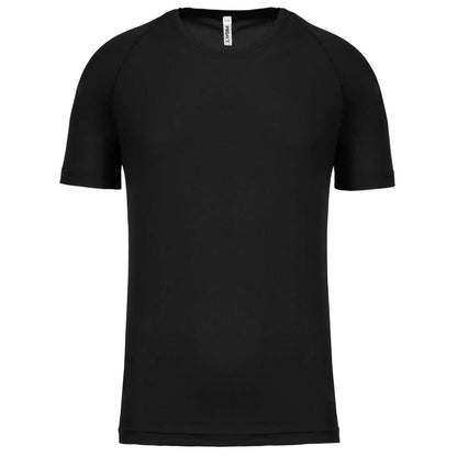 KIDS' SHORT SLEEVED SPORTS T-SHIRT - Black - Main