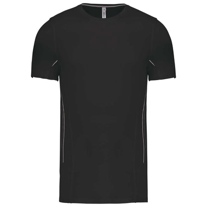 MEN'S SHORT-SLEEVED SPORTS T-SHIRT - Black/Silver - Main