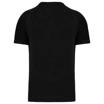 MEN’S V-NECK SHORT SLEEVE SPORTS T-SHIRT - Black - Additional